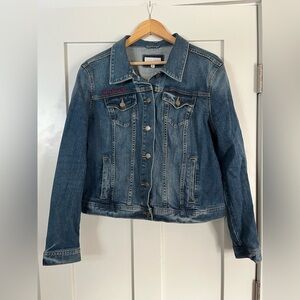 Loft “heartbreaker” Blue Denim Jacket